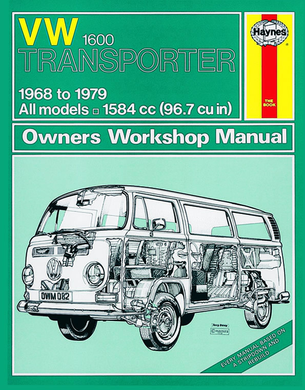 Volkswagen VW Transporter 1600 1968-1979 à V Reg Haynes Manuel 0082 Neuf
