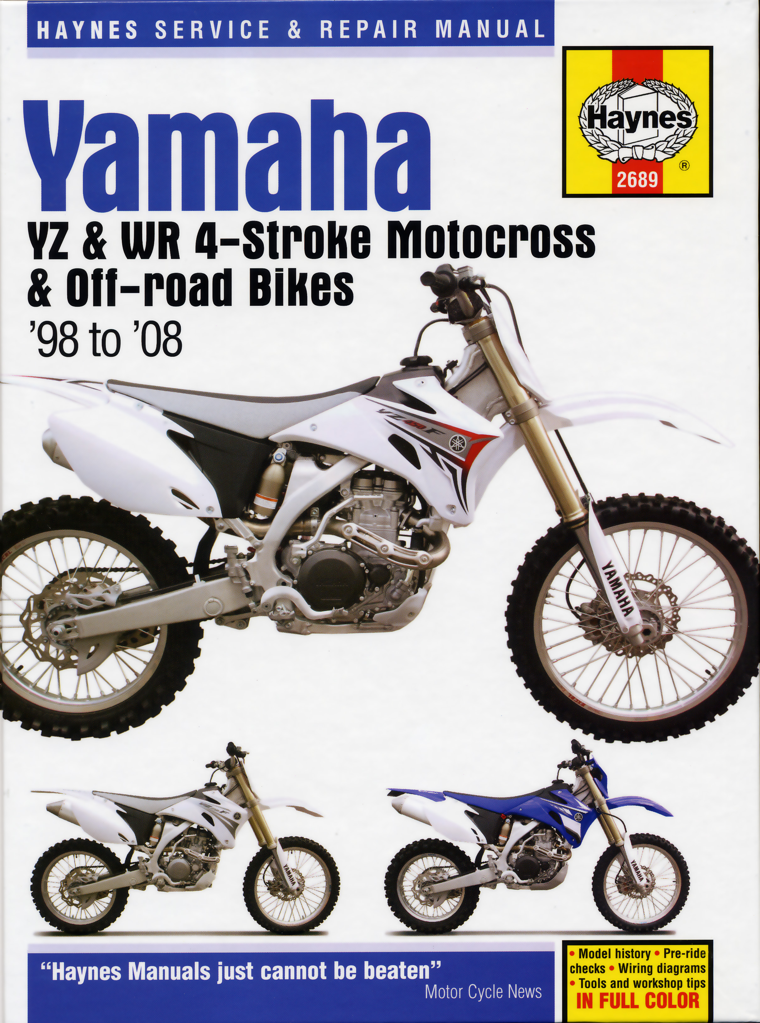 1999 Yamaha YZ400F Haynes Online Repair Manual Select Access 