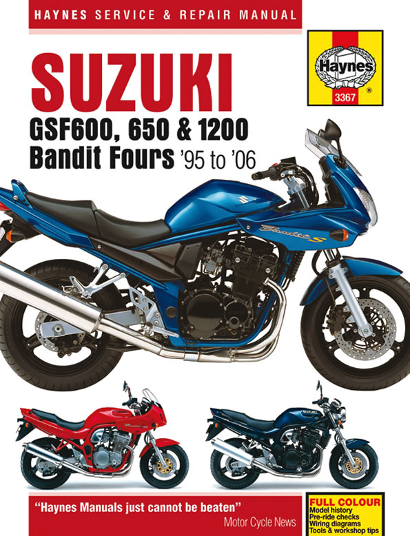 Suzuki GSF 1200 SA Bandit ABS 1997 Haynes Service Repair Manual 3367 
