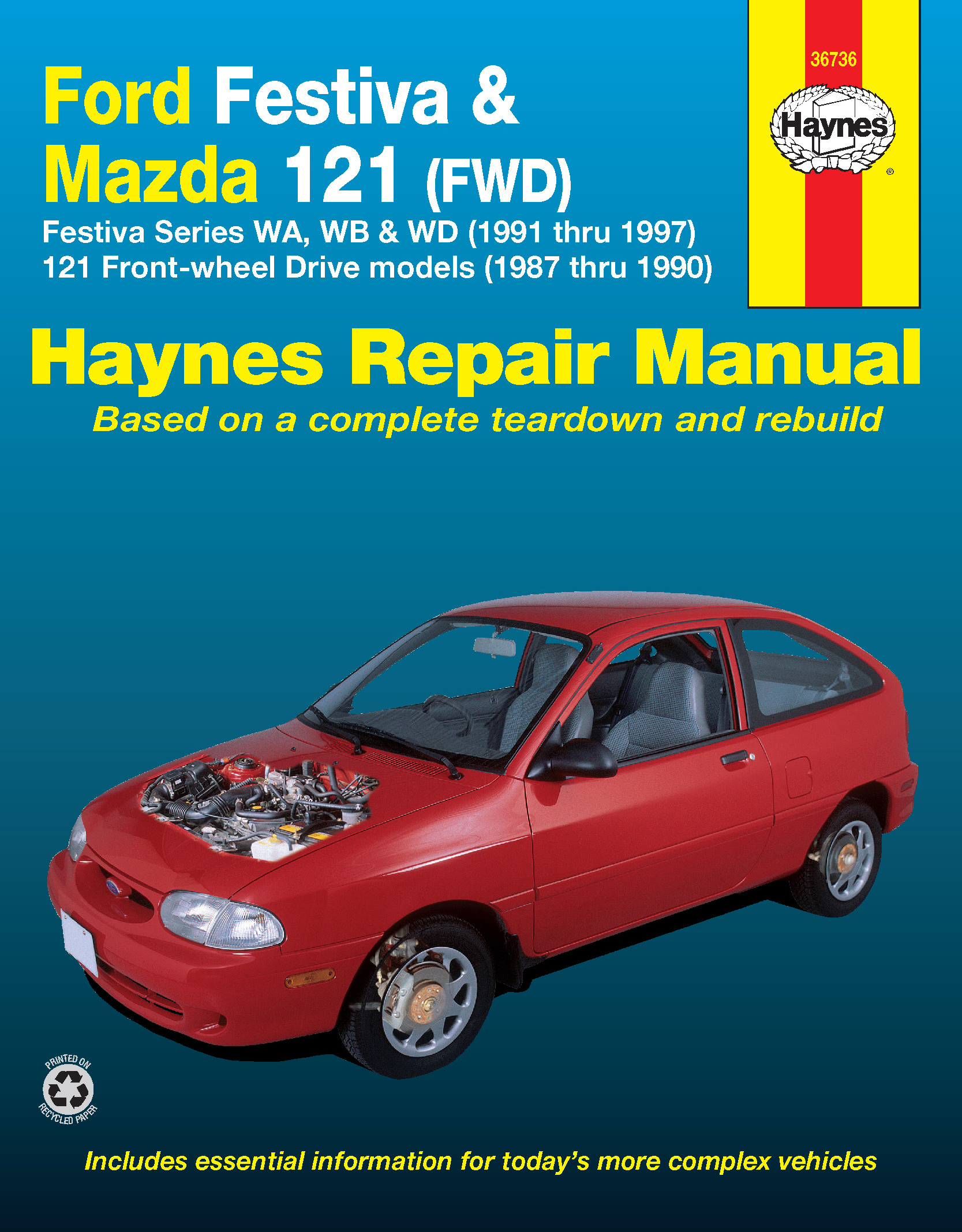 Haynes Repair Manual 36030 Ford Festiva & Aspire 1988-1997 All Models 