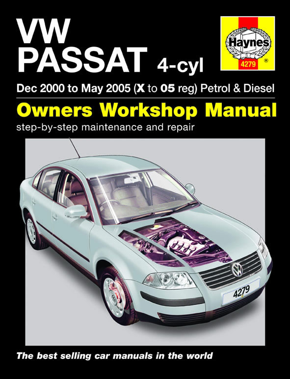 VW Passat Haynes Manual 2000-05  1.8 2.0 Petrol 1.9 Diesel Workshop Manual 