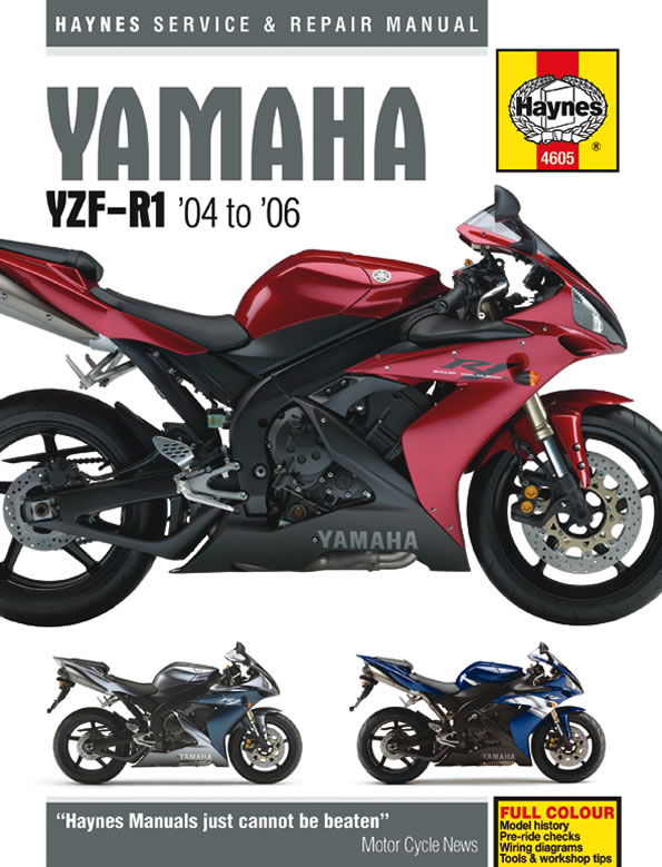 Manual Haynes for 2003 Yamaha YZF R1 1000cc 5PW7 