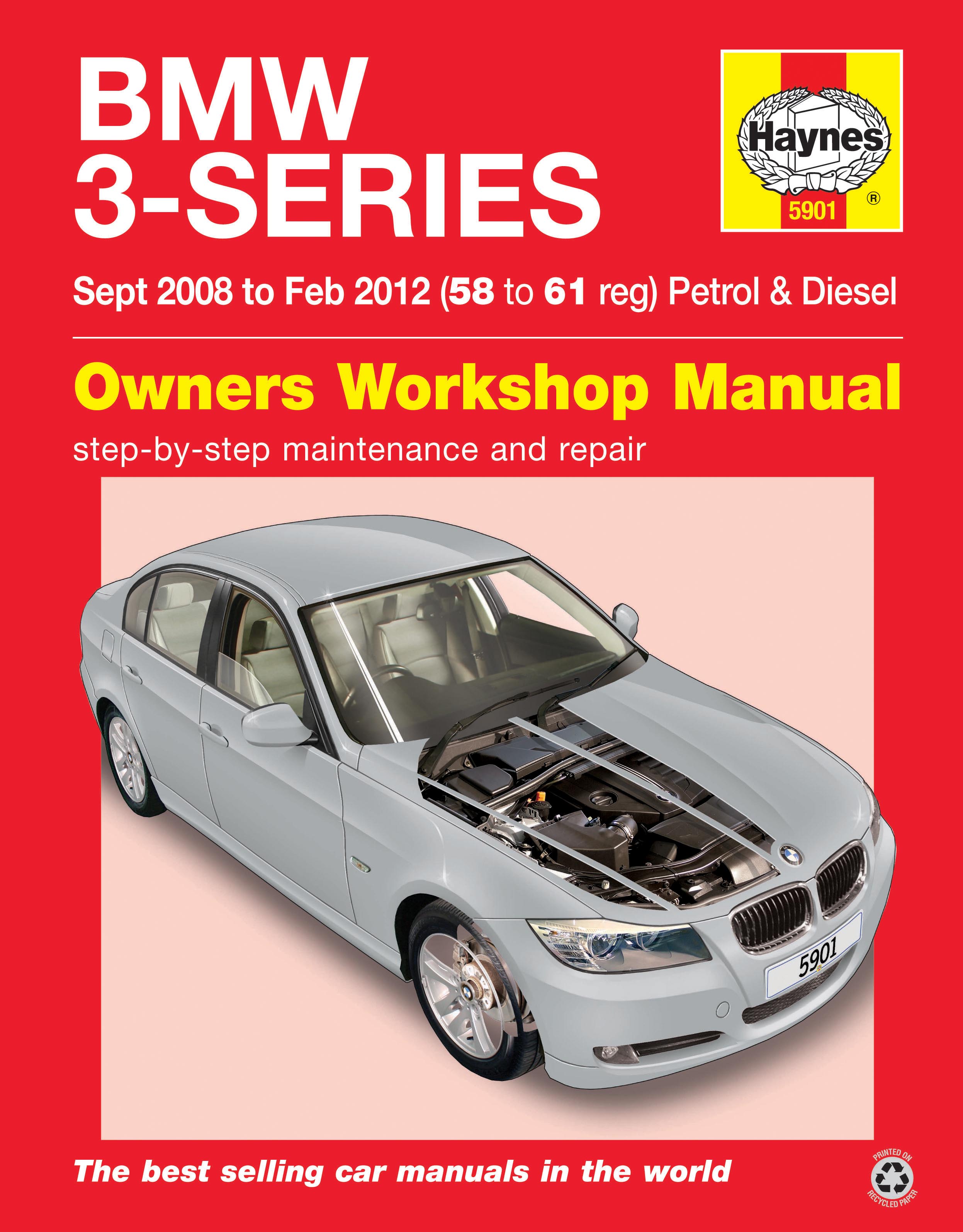 BMW 3 Series Haynes Manual 2008-12  2.0 3.0 Petrol & Diesel Workshop Manual 