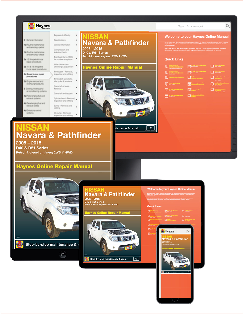 Nissan Navara (D40) 2005 - 2015 Haynes Repair Manuals & Guides