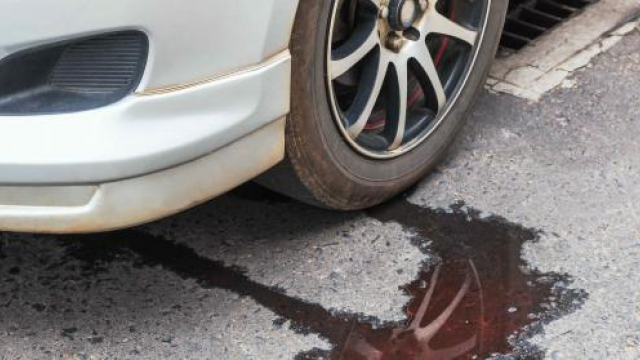 Coolant leak under a car