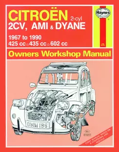Citroen 2CV 1967 - 1990 Haynes Repair Manuals & Guides