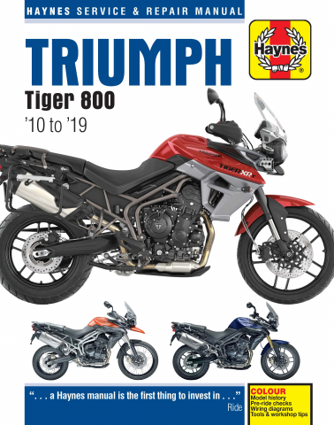 Reparaturanleitung Triumph Tiger 800 ab Modelljahr 2011 Reparatur Buch NEU! 