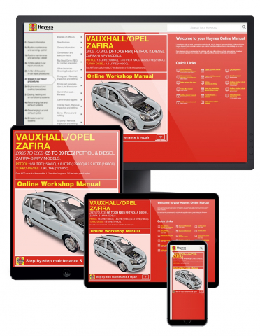 Haynes Manual De Reparación 05-09 Vauxhall/Opel Zafira Gasolina & Diesel 
