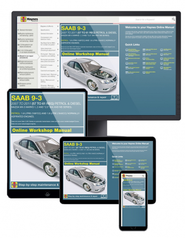 repair guide Saab 9.3-9.5 wis workshop service manual 1998 >>> 2011 