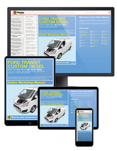 FORD Transit Custom Riparazione Manuale Haynes Manuale Officina Manuale 2013-2017 