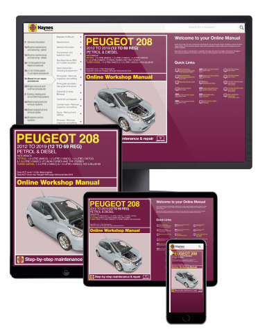 Haynes Peugeot 208 1.0 1.2 1.4 1.6 Essence & 1.4 1.6 Diesel 2012-2019 Manuel