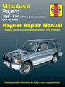 Mitsubishi Pajero (83-97) Haynes Repair Manual
