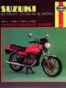 Suzuki GT250X7, GT200X5 & SB200 Twins (78 - 83) Haynes Repair Manual