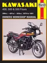 Kawasaki 400, 500 & 550 Fours (79 - 91) Haynes Repair Manual