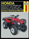 Honda Rancher, Recon & TRX250EX ATVs (97 - 09) Haynes Repair Manual