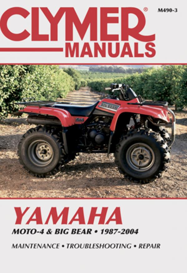 Yamaha YFM400 Big Bear 2-WD Haynes Repair Manuals & Guides 1999 Red Yamaha Big Bear 350 Haynes Manuals