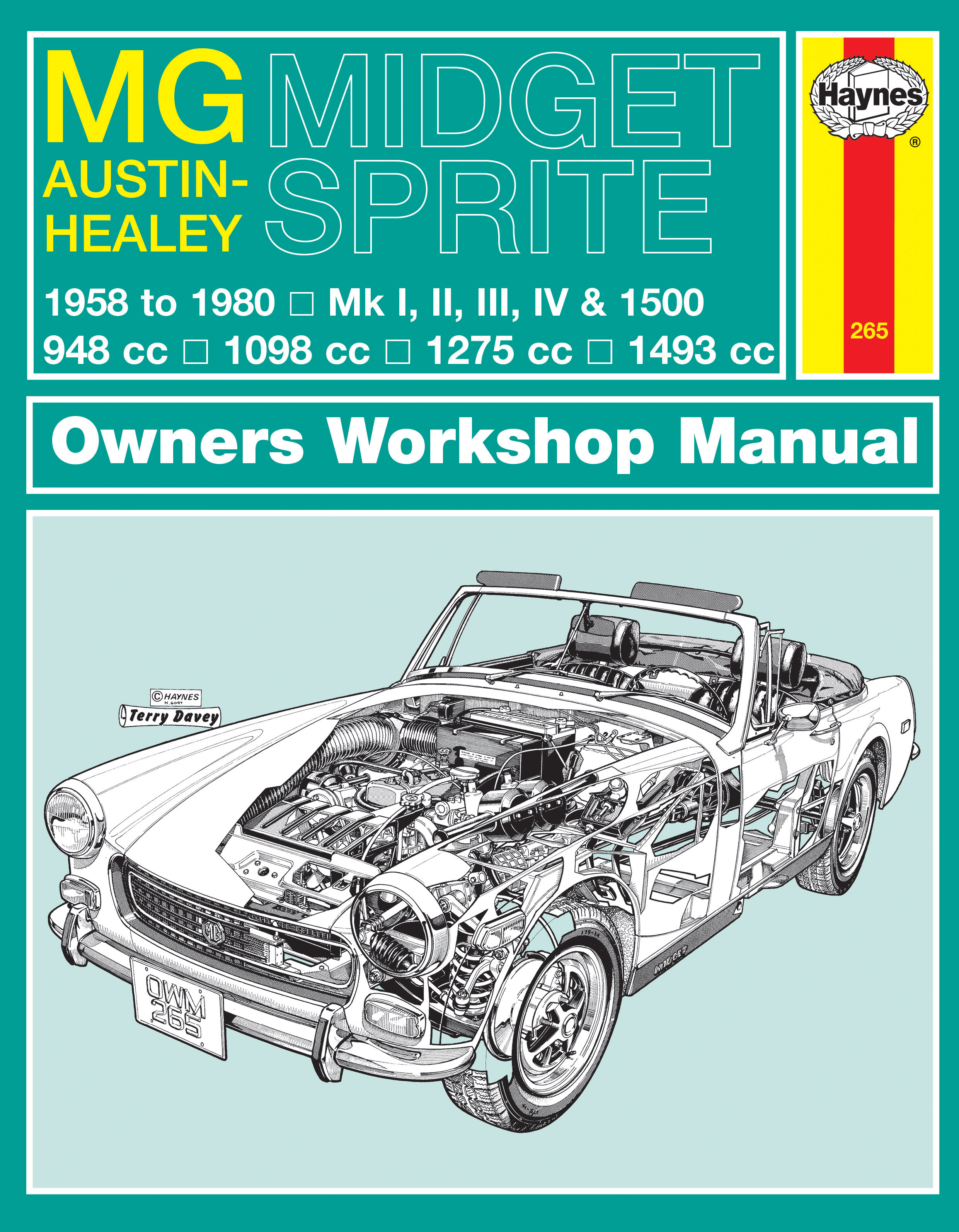MG Midget Austin-Healey Sprite 1958-1980 MK I II II IV Reparaturanleitung Haynes 