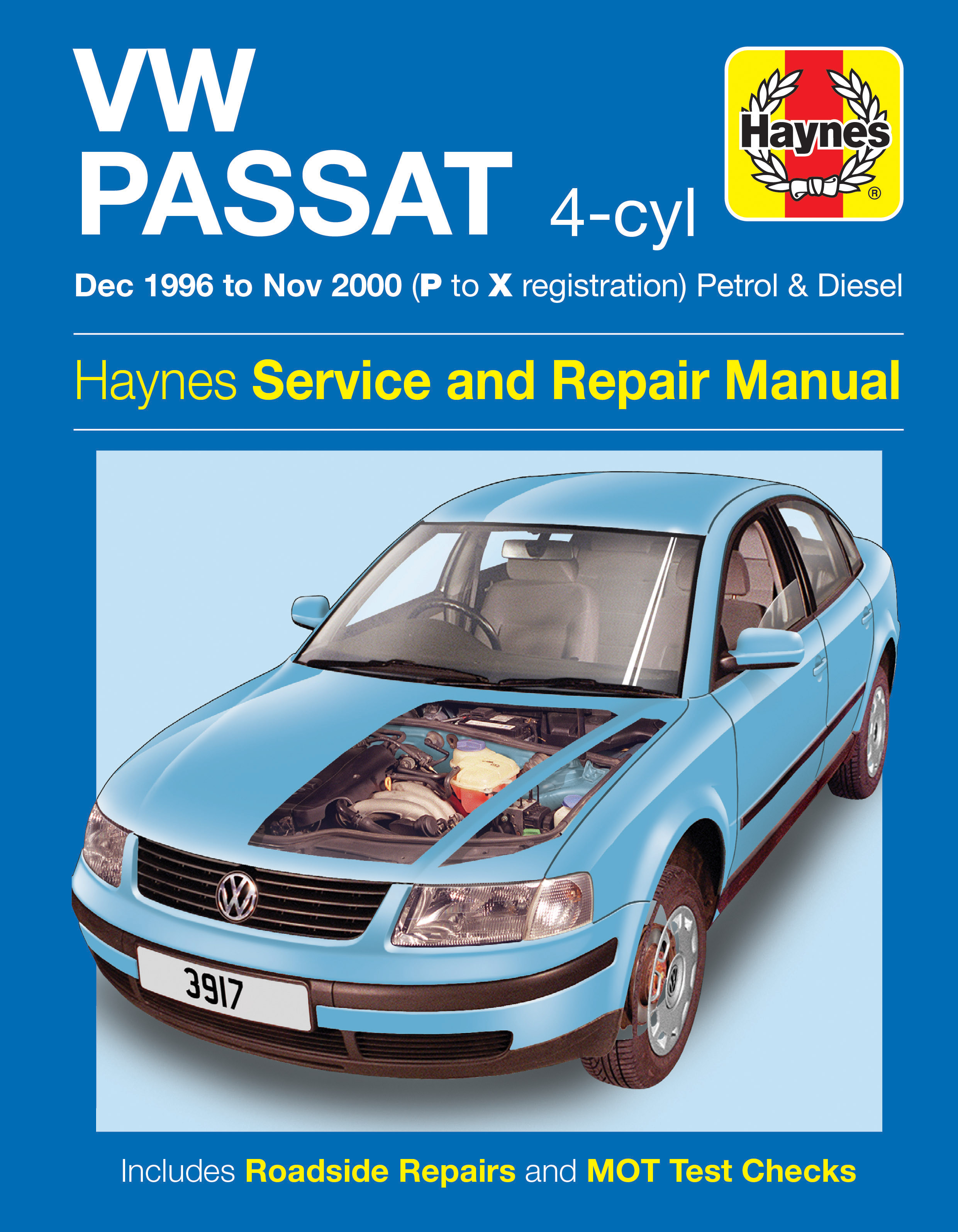 riparazione manuale VW PASSAT 4 Cilindro Benzina & Diesel 2000-2005 4279 Haynes assistenza 