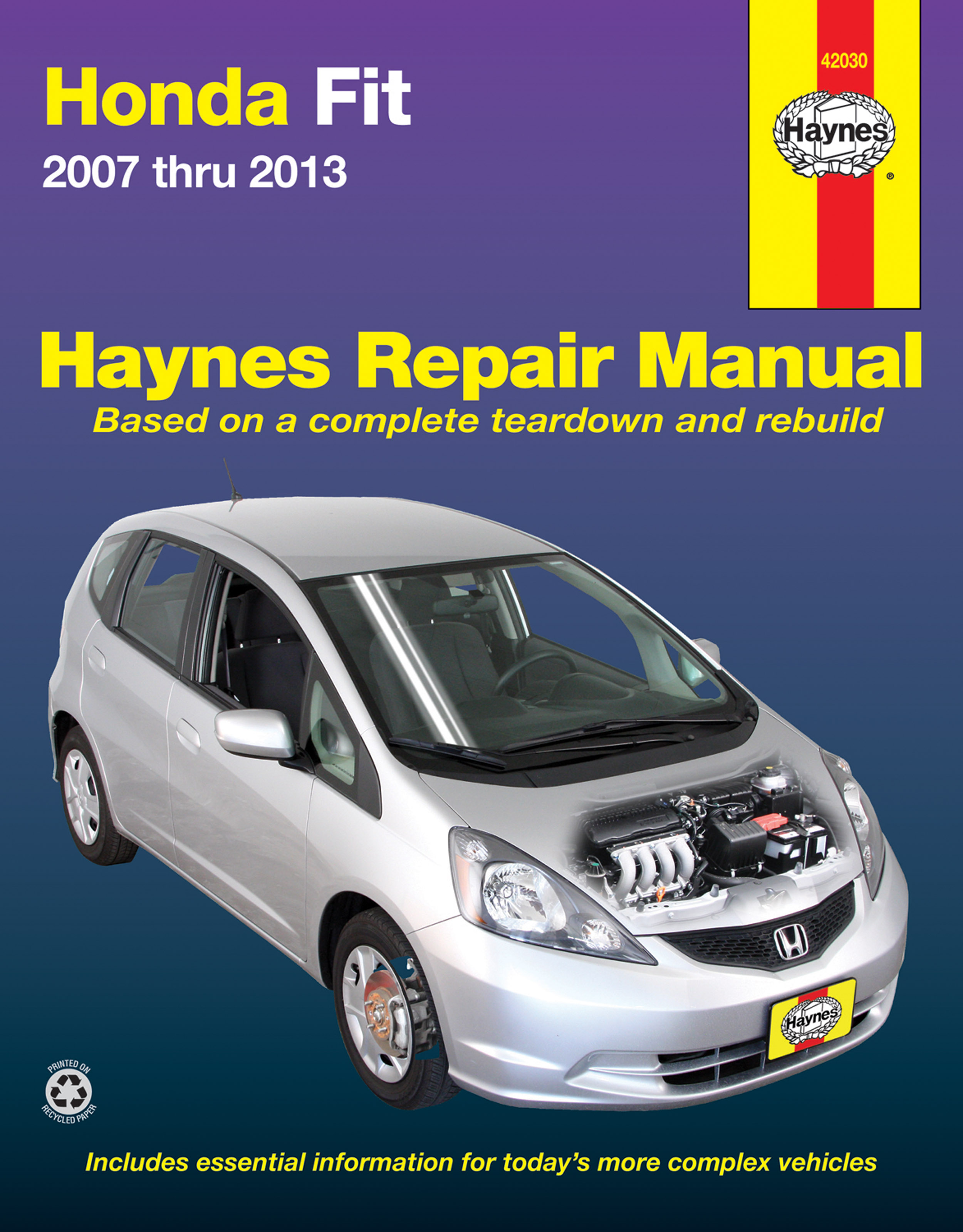 Honda Jazz 2007 - 2013 Haynes Repair Manuals & Guides