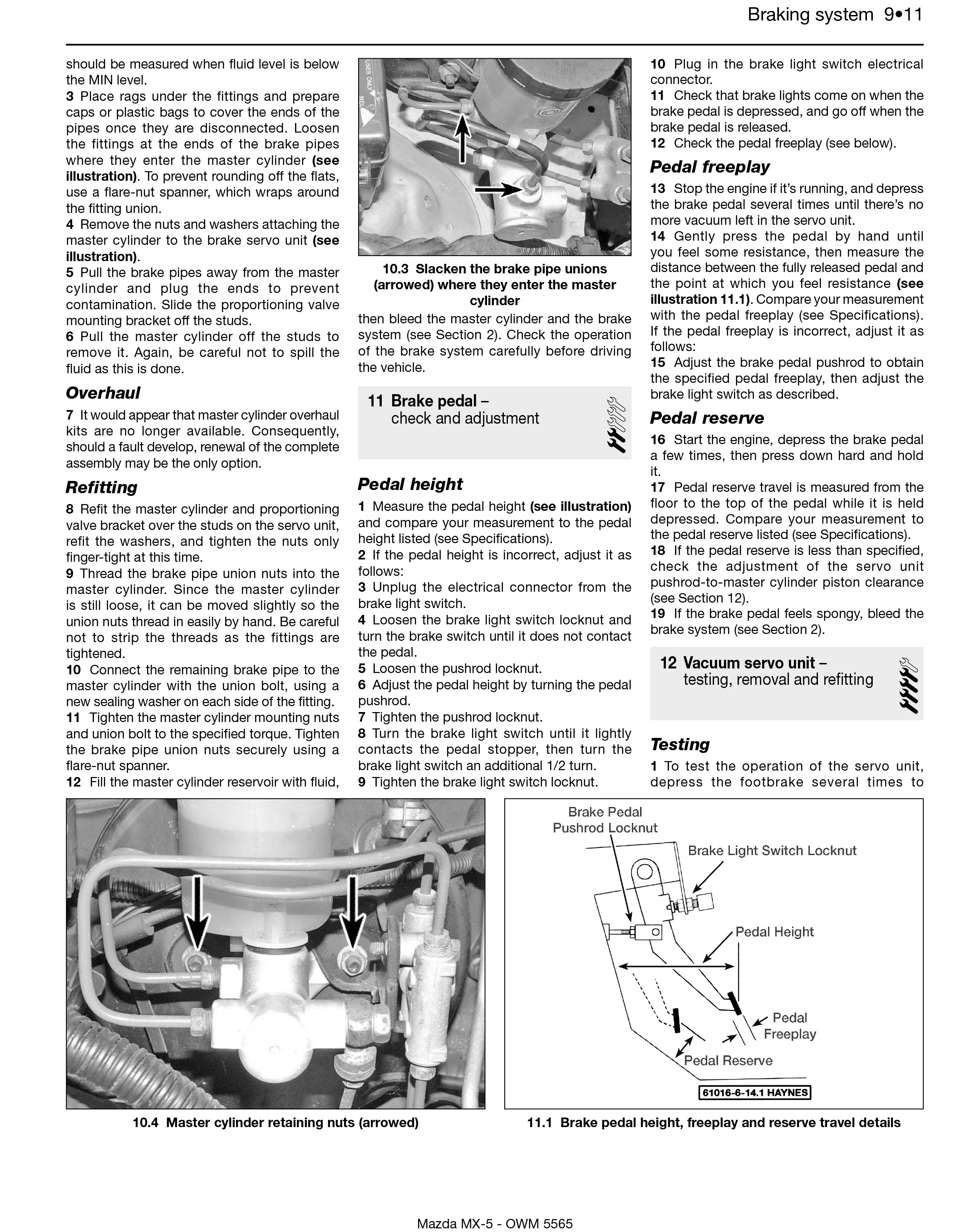 Mazda MX5 1998 2000 Haynes Repair Manuals & Guides