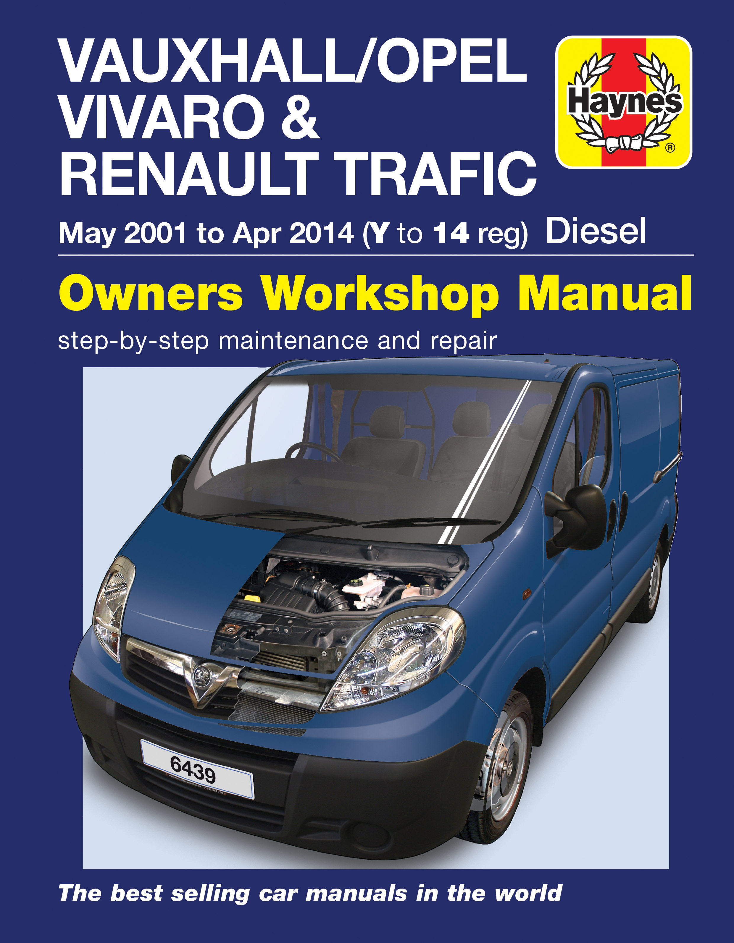 RENAULT TRAFIC Van 2001-2011 Diesel Haynes manual 5551 nouveau 