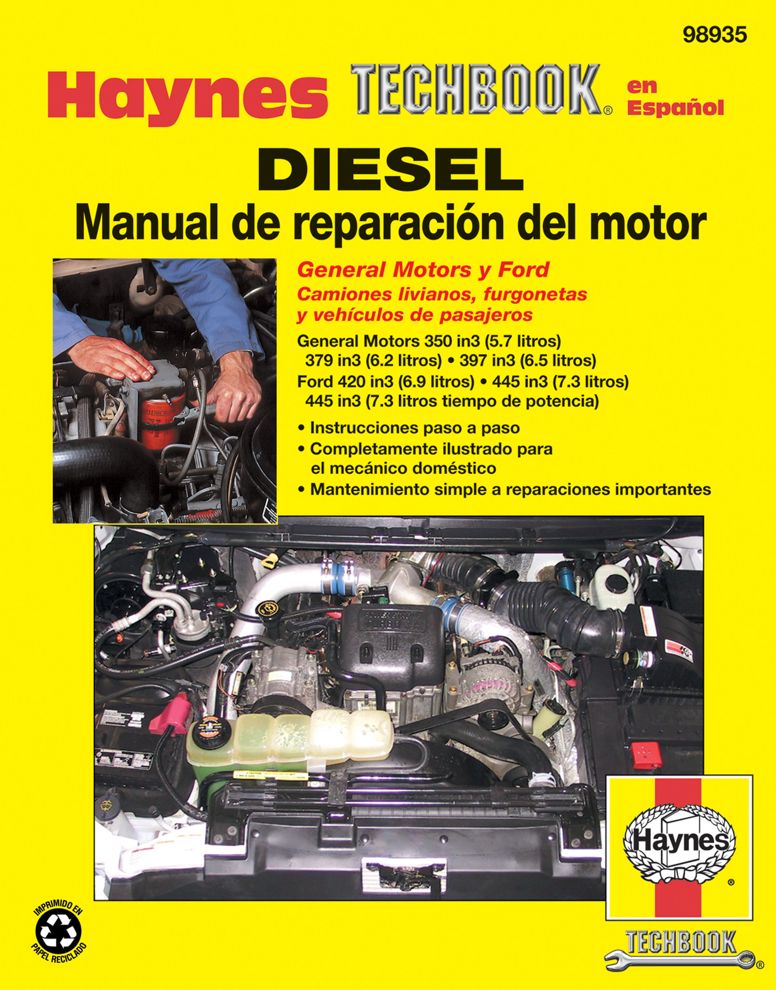 Diesel Manual De Reparación Del Motor Haynes Techbook (edición Española ...