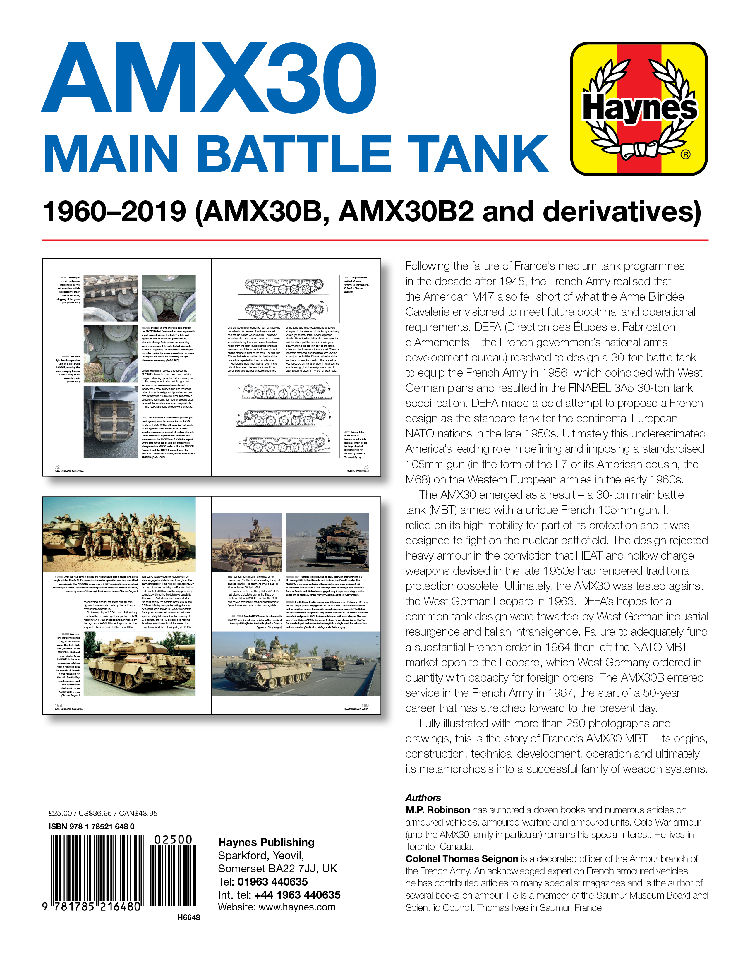 Haynes tanque de batalla principal AMX30 manual del los entusiastas fresnch guerra fría Libro Nuevo 