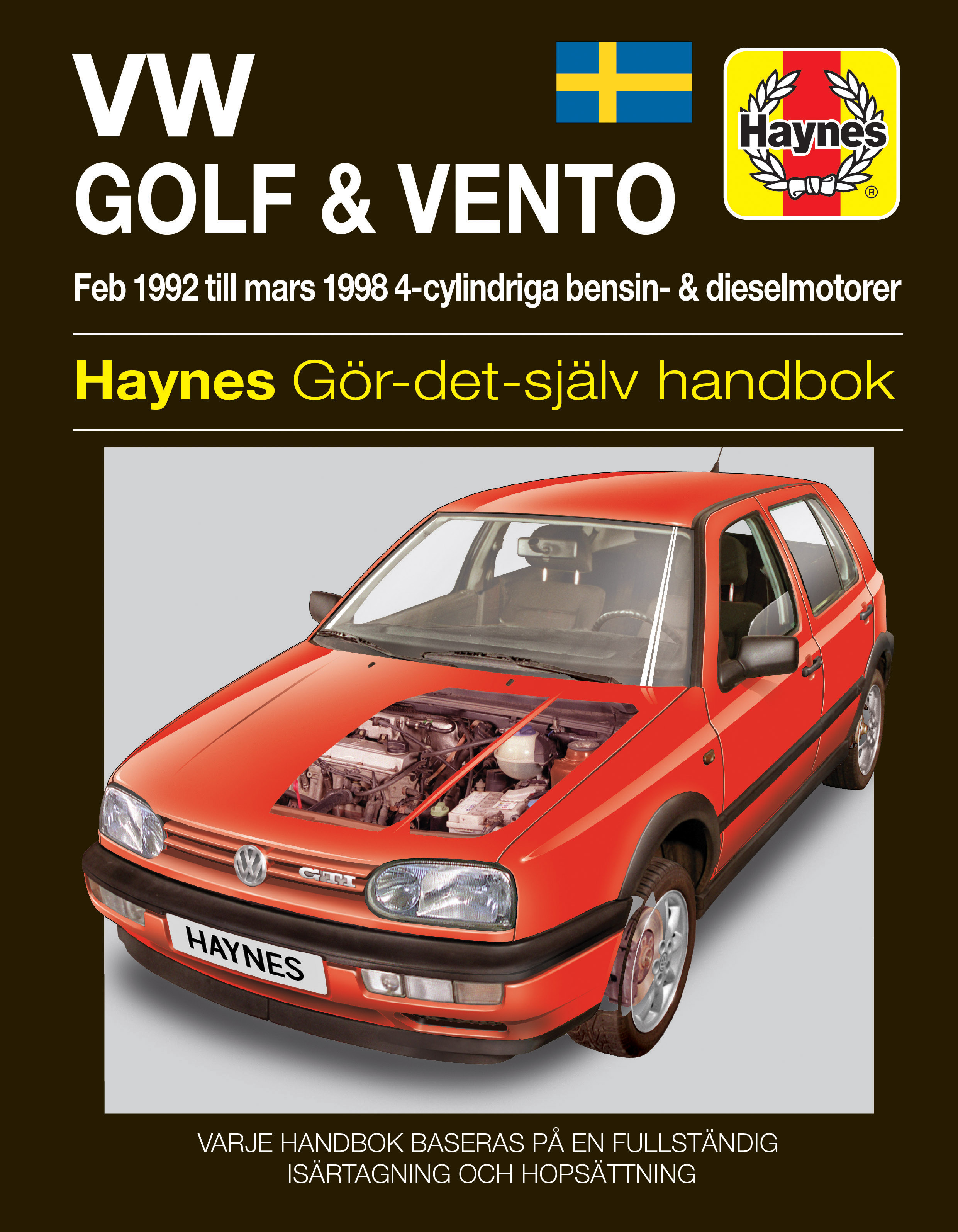 Microb Faceți un picnic sârguință  VW Golf III and Vento (1992 - 1998) Haynes Repair Manual (svenske utgava) |  Haynes Publishing