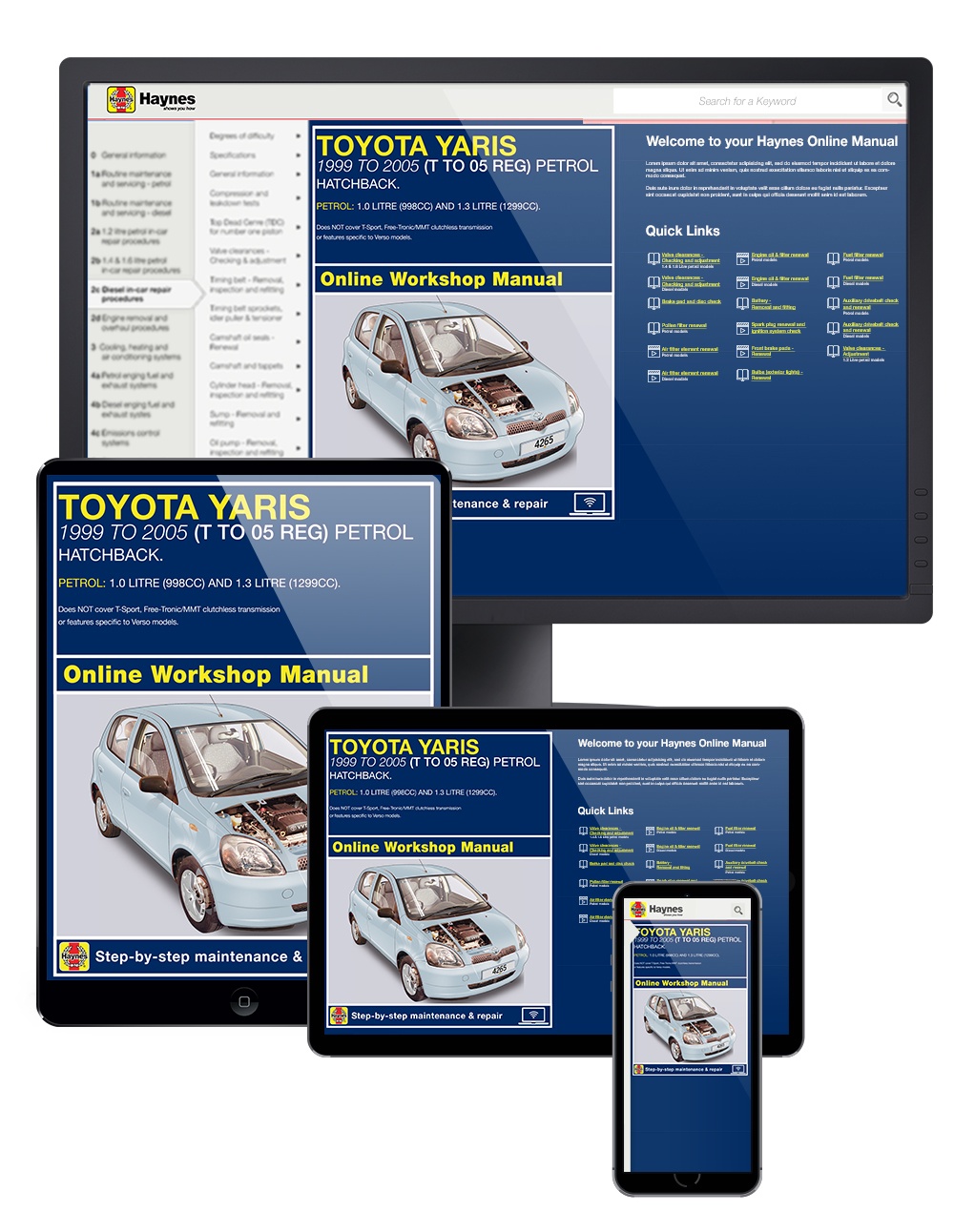 Toyota Yaris Repair Manual Haynes Manual Workshop Service Manual  1999-2005 4265 