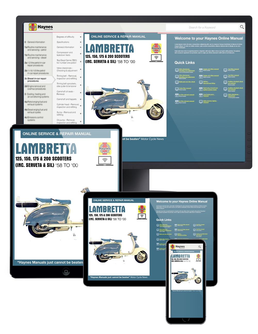 Lambretta Scooters (1958-2000) Haynes Online Manual