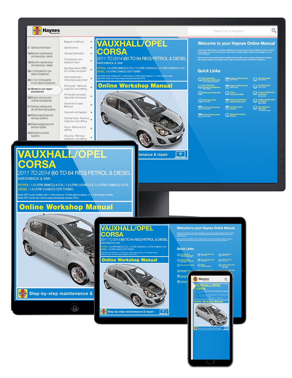11-14 Vauxhall/Opel Corsa petrol & diesel 60 to 64 Haynes Repair Manual 