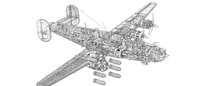 The anatomy of a Consolidated B-24 Liberator