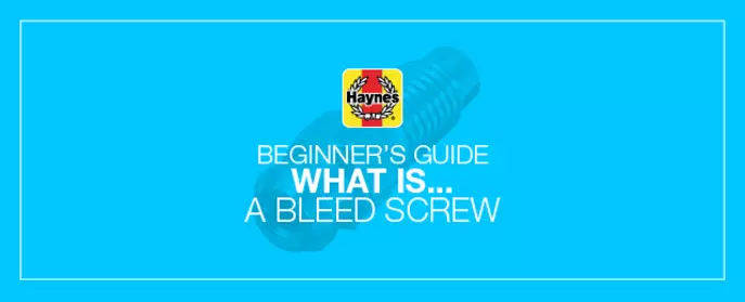 What is a bleed screw in your car (and what does it do)?