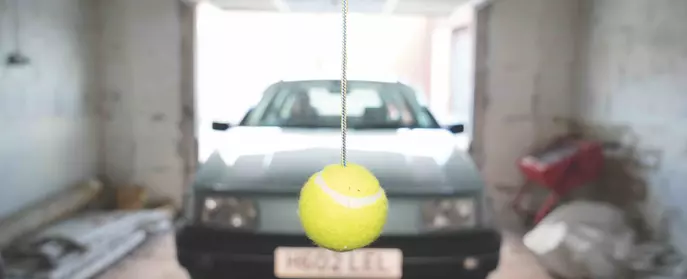 Car hacks tennis ball parking garage