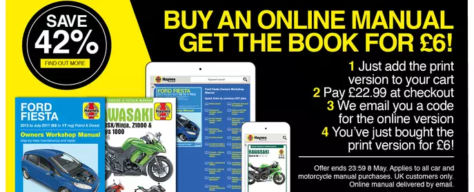 Buy an Online Manual, get the book for just £6!
