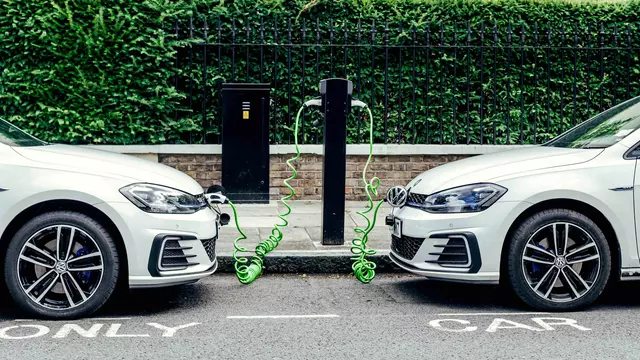 Electric cars charging