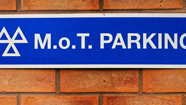 MOT test centre sign