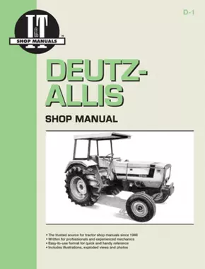 Deutz Allis Model 6240, 6250, 6260, 6265 & 6275 Tractor Service Repair Manual