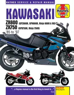 Kawasaki Ninja 600R 1985 - 1997 Haynes Repair Manuals & Guides