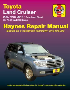 Toyota Land Cruiser 2007 - 2016 Haynes Repair Manuals & Guides
