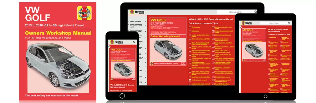 Haynes publishes new Owners Workshop Manual for Mk7 Volkswagen Golf models
