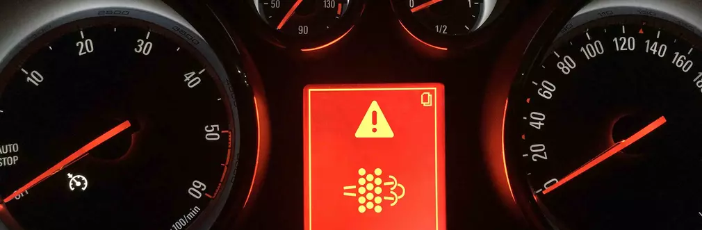 DPF orange warning light dashboard
