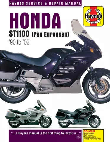 Haynes Manuale Officina Honda ST1100 Pan European 1990-2002 Servizio di Riparazione 