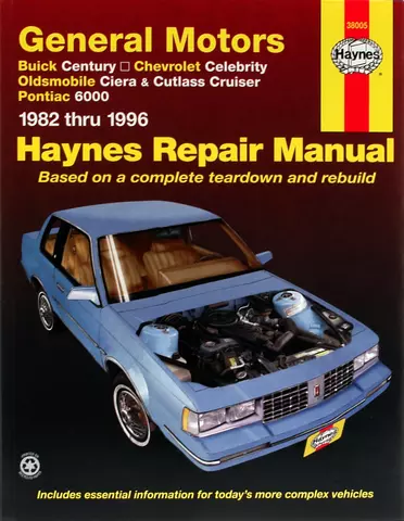  Chevrolet Celebrity 1982 - 1996 Manuales de reparación de Haynes