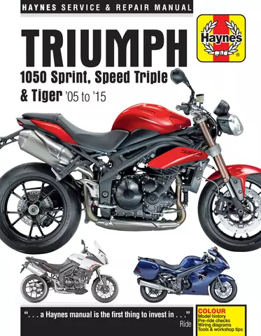 Triumph 1050 Sprint st Sprint Gt 2005-2013 Haynes Handbuch 4796 Neu 