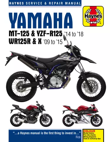 Yamaha WR 125 X 2009 Haynes Service Repair Manual 6009 