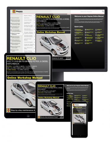 Renault Clio Haynes Manual 2005-09  1.2 1.4 1.6 Petrol 1.5 Diesel 