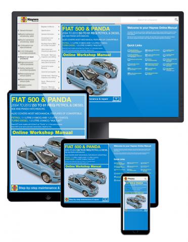 53 to 61 Workshop Manual 2004-2012 5558 Haynes Fiat 500 & Panda 