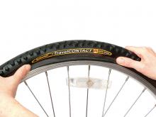 How to fit a new bike tire: step 6