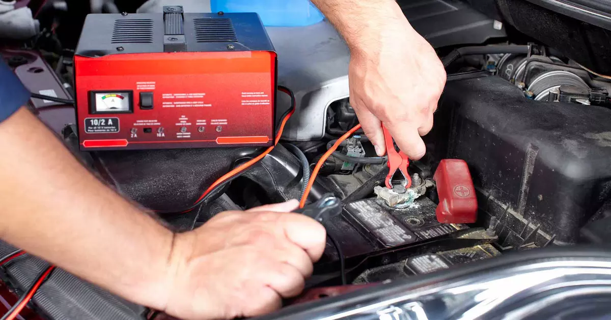 can you charge a car battery in the car